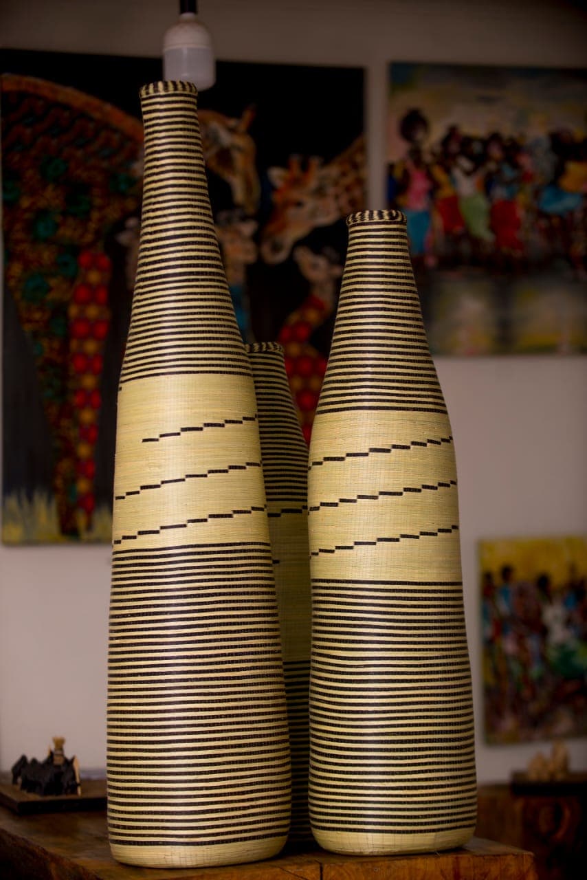Agaseke Weave Bottle Set